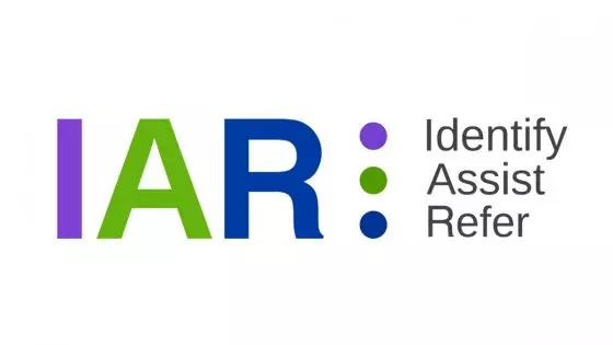 IAR logo (Identify, Assist, Refer)