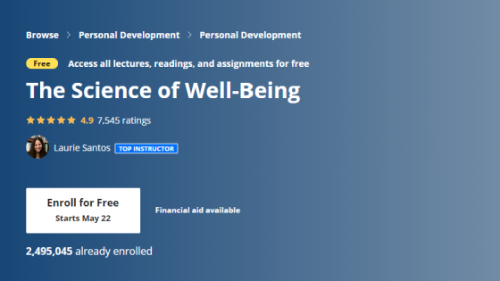 the science of well-being graphic text