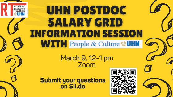 UHN Postdoc Salary Grid Information Session