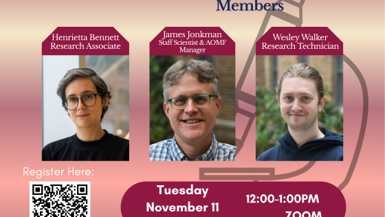 AOMF Career Panel poster.