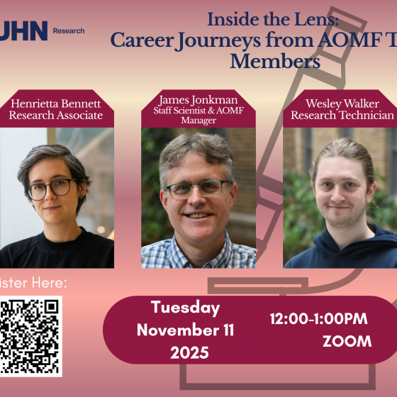 AOMF Career Panel poster.